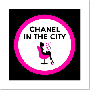 Chanel in the City Logo T-Shirt Posters and Art